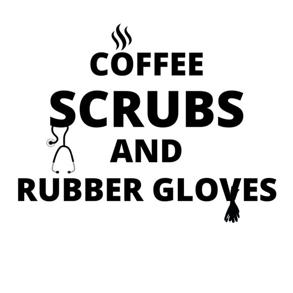 TOTE BAG- COFFEE SCRUBS & RUBBER GLOVES - Picture 2 of 2